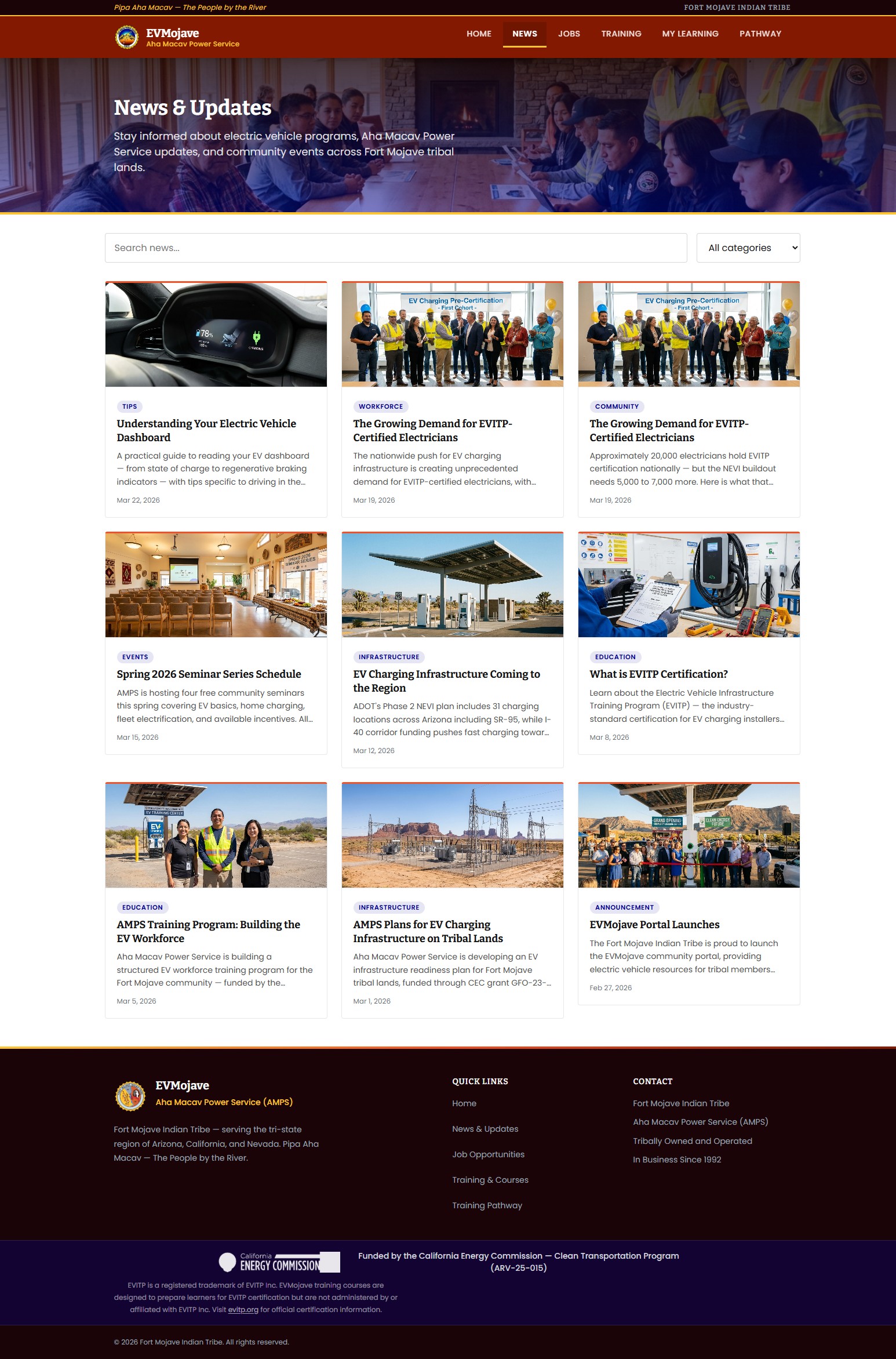 EVMojave news and community updates